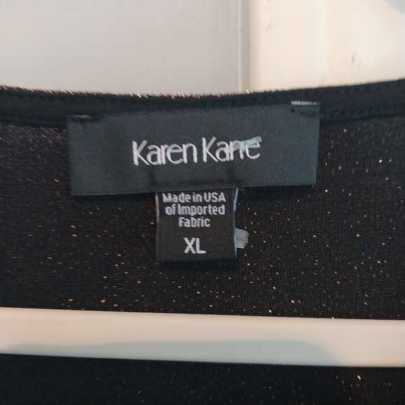 Karen Kane Red Ahead Front Twist Top Gold/Copper XL - Picture 9 of 12